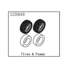 Pneumatiky Absima Sherpa, včetně výplní, 2ks - 1
