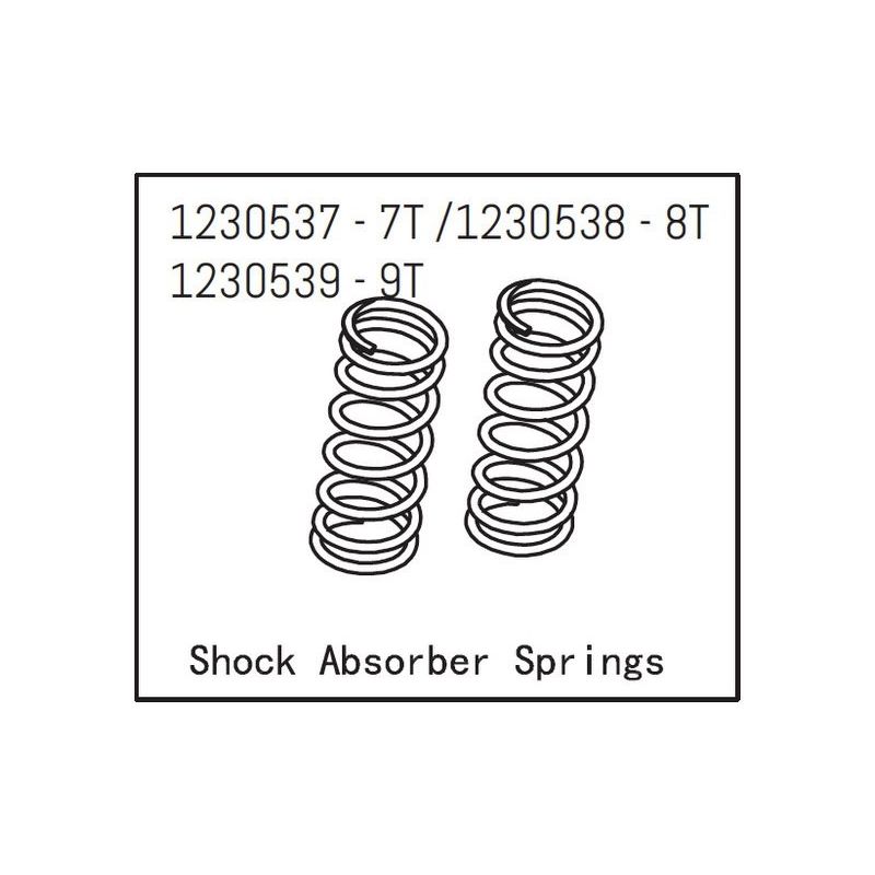 Shock Absorber Springs 7T (2) - 1 Shock Absorber Springs 7T (2) - 1