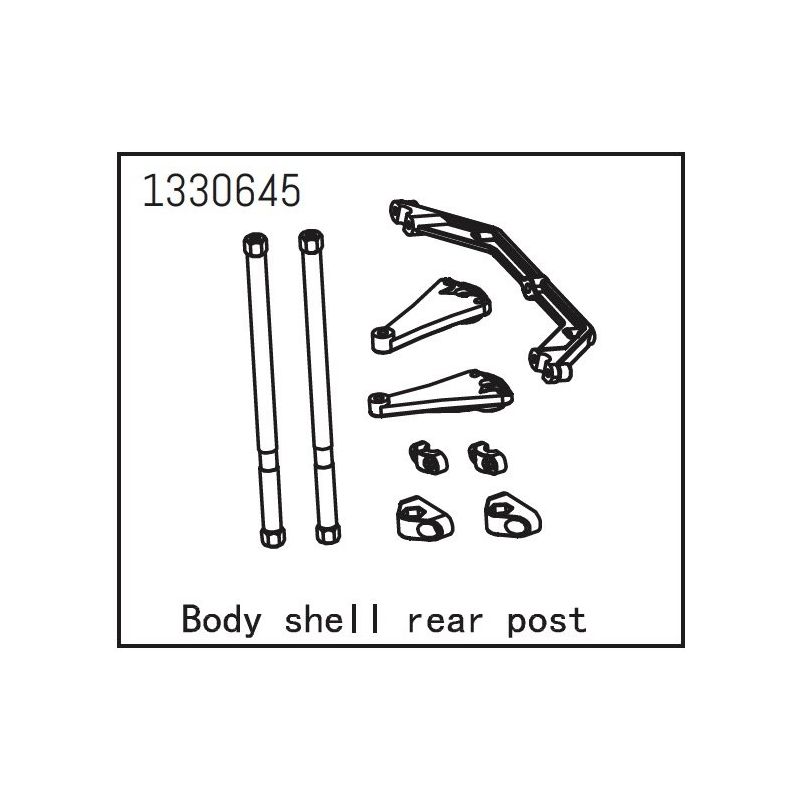 1330645 - Bodyshell Rear Post - Yucatan - 1