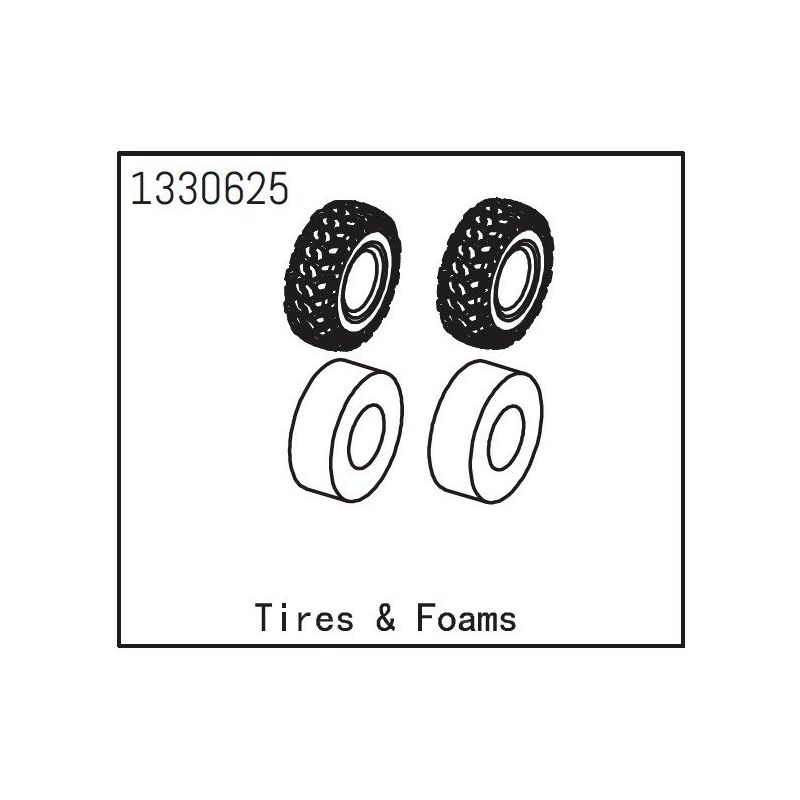 Pneumatiky 2.2 Absima Yucatan, 2ks - 1 Pneumatiky 2.2 Absima Yucatan, 2ks - 1