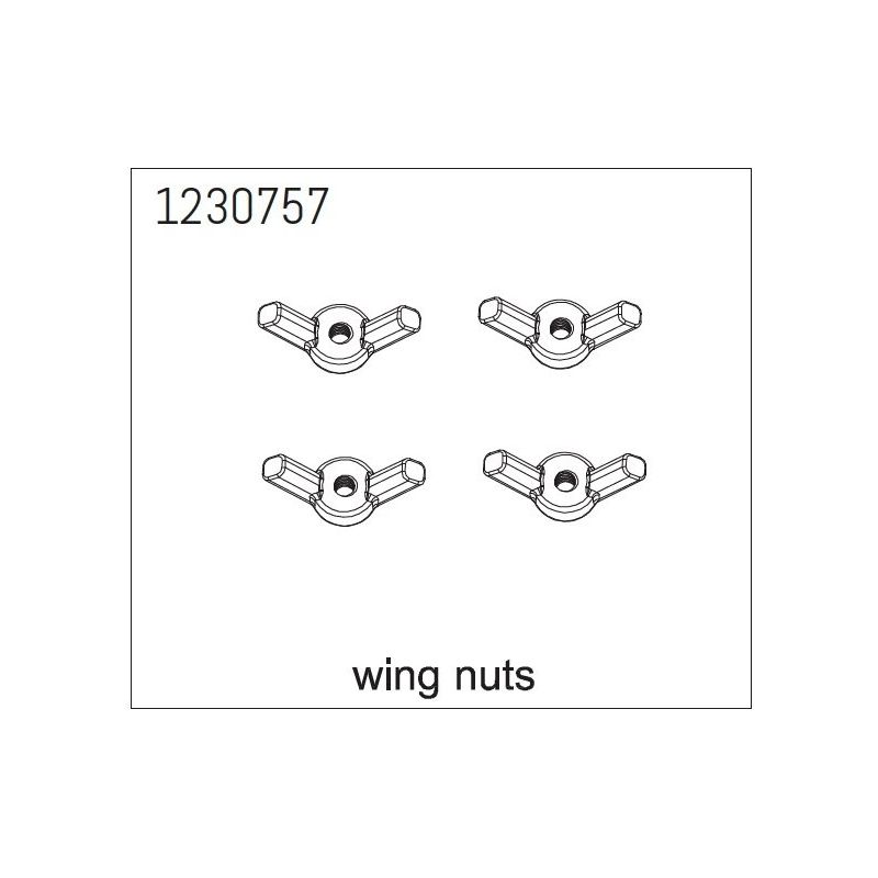 1230757 - Wing Nuts (4) - LANDI - 1 1230757 - Wing Nuts (4) - LANDI - 1