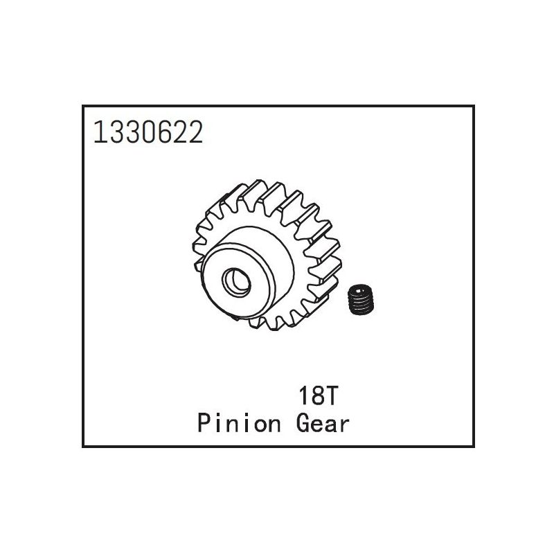 1330622 - Pinion Gear 18T - Yucatan - 1 1330622 - Pinion Gear 18T - Yucatan - 1