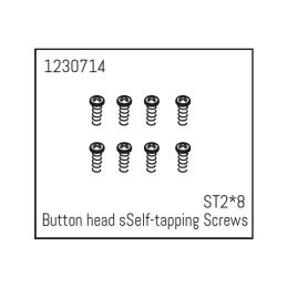 1230714 - Button head Self-tapping screws ST2*8 (8) - Khamba - 1