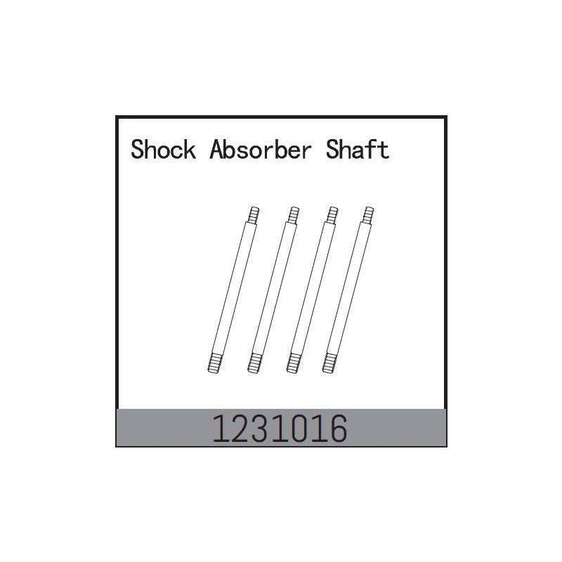 1231016 - Shock Absorber Shaft (4) - CR3.4eco - 1 1231016 - Shock Absorber Shaft (4) - CR3.4eco - 1