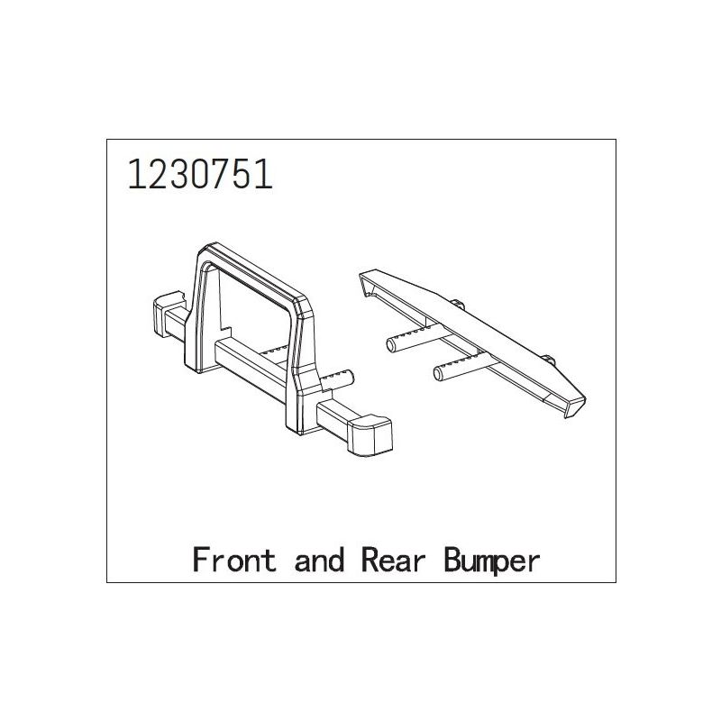 1230751 - Front/Rear Bumper Set - LANDI - 1 1230751 - Front/Rear Bumper Set - LANDI - 1