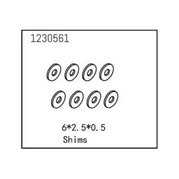 Shims 6*2.5*0.5 (8) - 2 Shims 6*2.5*0.5 (8) - 2