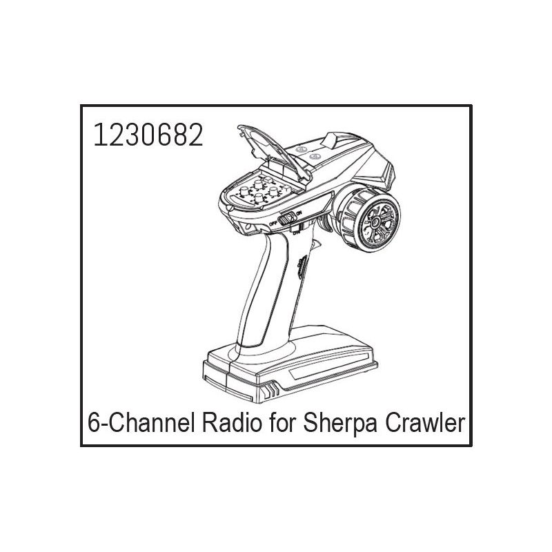 1230682 - 6-Channel Radio for Sherpa Crawler - 1 1230682 - 6-Channel Radio for Sherpa Crawler - 1