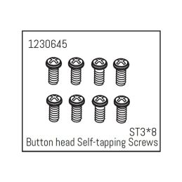 1230645 - Button Head Screws - Selftapping M3*8 (8) - 1