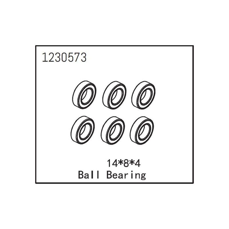 Ball Bearing 14*8*4 (6) - 1 Ball Bearing 14*8*4 (6) - 1