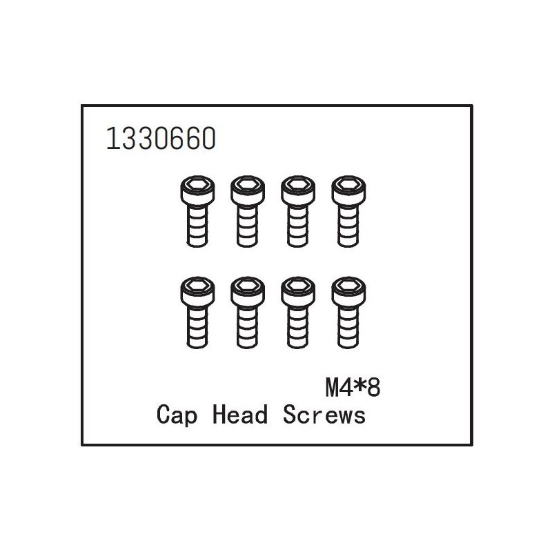 1330660 - Cap Head Screws M4*8 (8) - 1