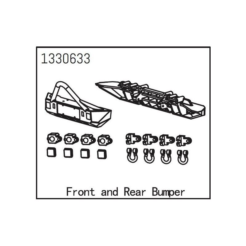 Přední + zadní nárazník Absima Yucatan - 1 Přední + zadní nárazník Absima Yucatan - 1