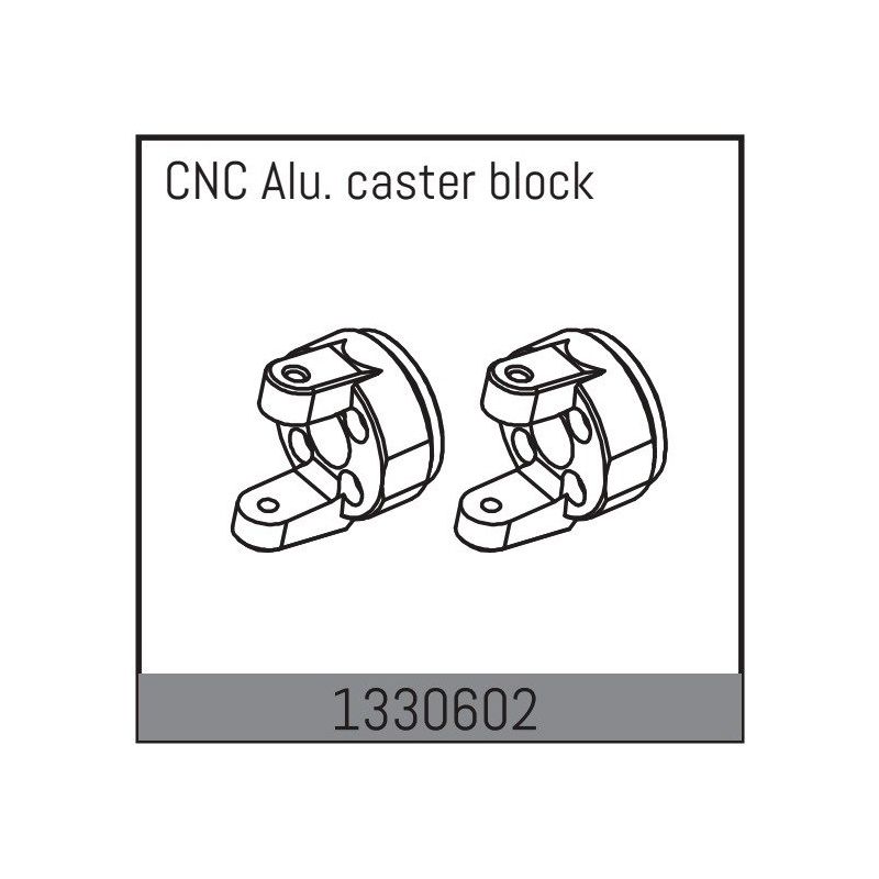 1330602 - CNC Alu Caster Block L/R Absima Yucatan - 1