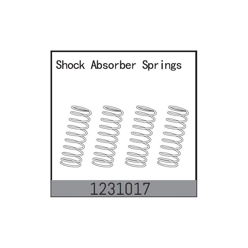 1231017 - Shock Absorber Springs (4) - CR3.4eco - 1 1231017 - Shock Absorber Springs (4) - CR3.4eco - 1