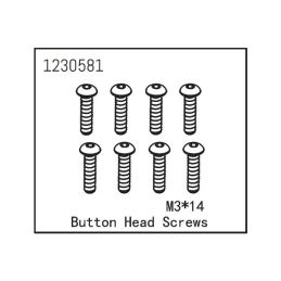 Button Head Screw M3*14 (8) - 2 Button Head Screw M3*14 (8) - 2