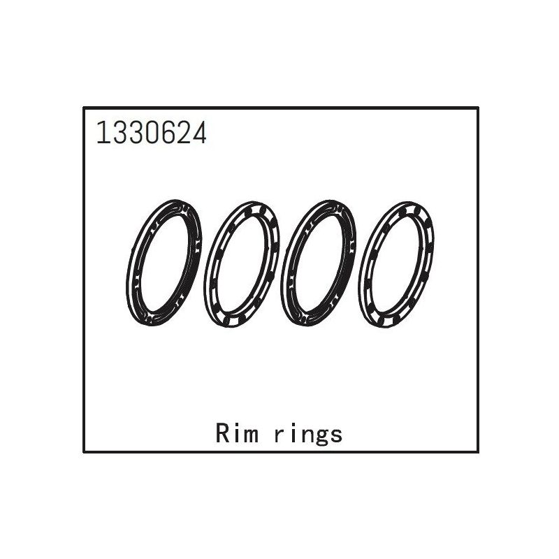 Beadlock kroužky 2.2 Absima Yucatan, 4ks - 1 Beadlock kroužky 2.2 Absima Yucatan, 4ks - 1