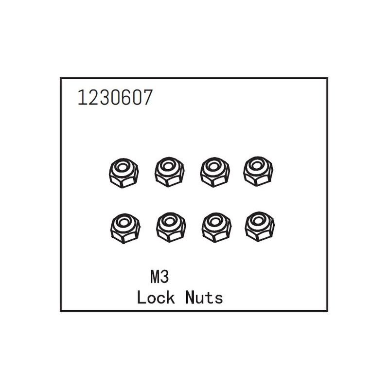 Lock Nut M3 (8) - 1 Lock Nut M3 (8) - 1