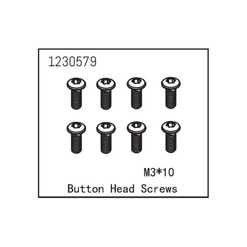 Button Head Screw M3*10 (8) - 1