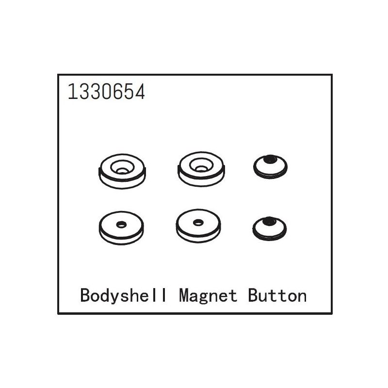 1330654 - Bodyshell Magnet Button - Yucatan - 1 1330654 - Bodyshell Magnet Button - Yucatan - 1