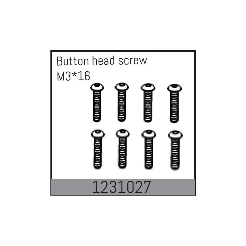 1231027 - Button Head Screws M3*16 (8) - 1 1231027 - Button Head Screws M3*16 (8) - 1