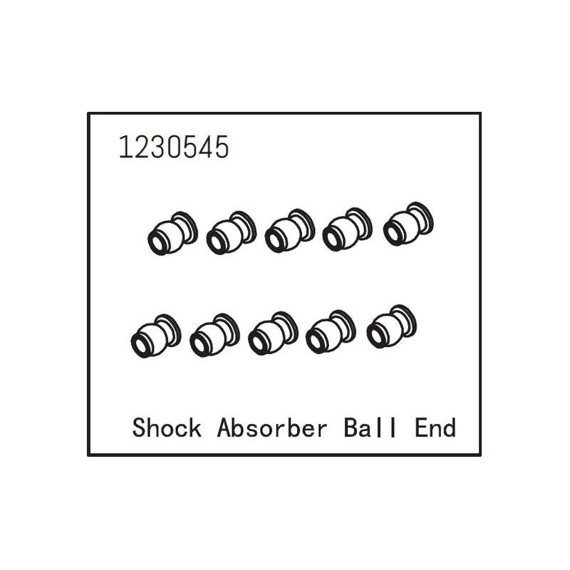 Shock Absorber Ball End (10) - 1 Shock Absorber Ball End (10) - 1