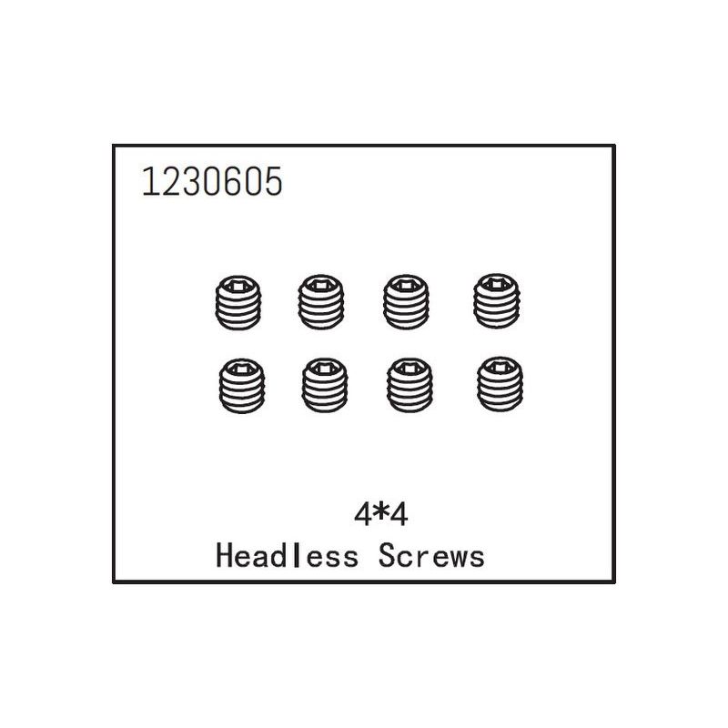 Headless Screw M4*4 (8) - 1 Headless Screw M4*4 (8) - 1