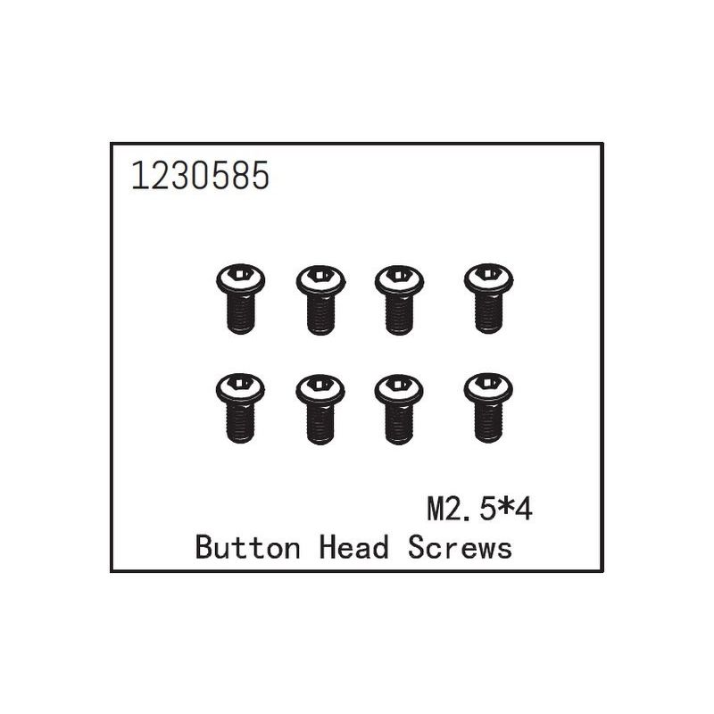 Button Head Screw M2.5*6 (8) - 1 Button Head Screw M2.5*6 (8) - 1