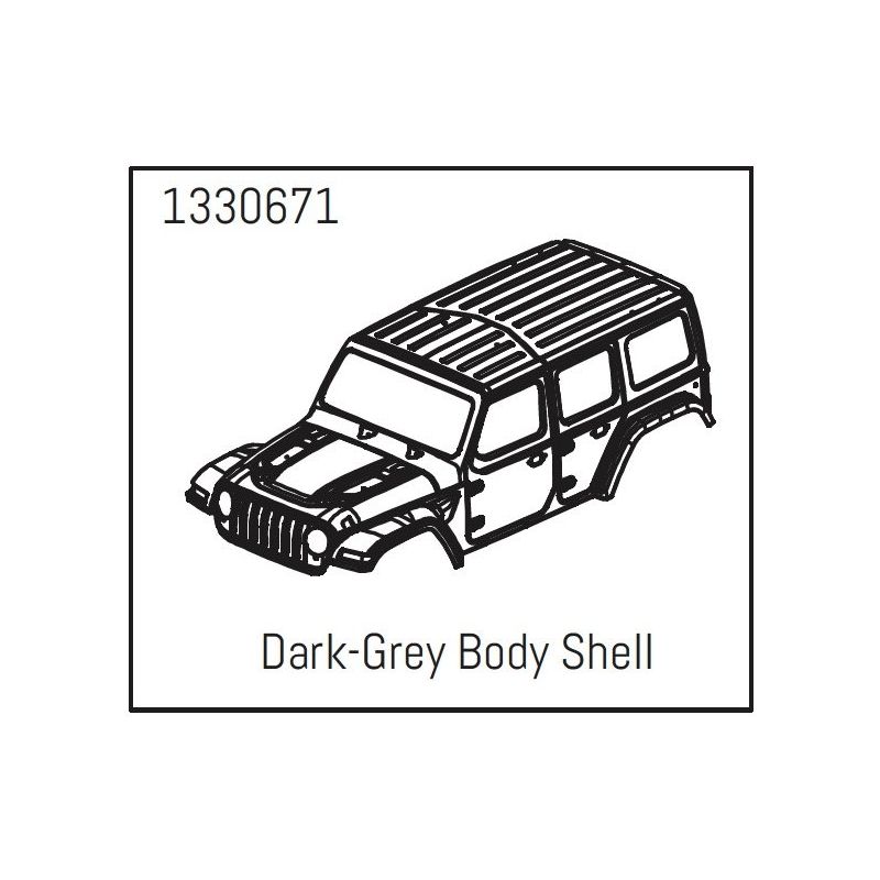 1330671 - PC Body Shell Dark-Grey - Yucatan - 1 1330671 - PC Body Shell Dark-Grey - Yucatan - 1