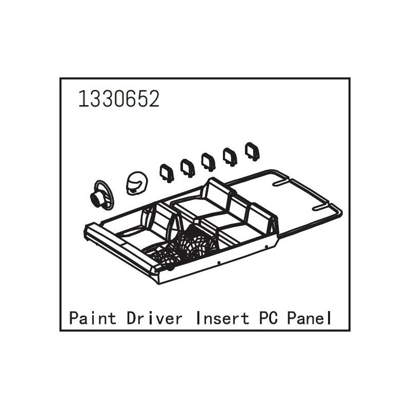 1330652 - Painted PC Driver Insert Panel - Yucatan - 1 1330652 - Painted PC Driver Insert Panel - Yucatan - 1