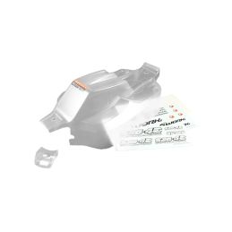 SWORKz 1/8 Falcon ST-4 čirá lexanová karoserie, 90% předříznutá, lehká, 1 ks. - 1