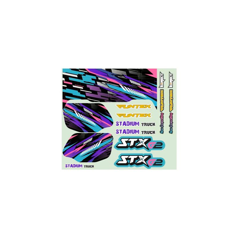 STX G2 samolepky fialové - 1