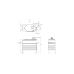 T6S HiVOLT BRUSHLESS Digital servo (58 kg-0,085s/60°) - 4