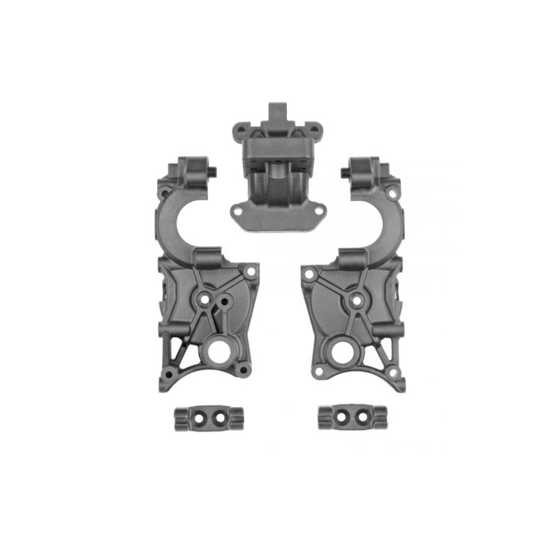 RC10B7 FT 3-Gear skříň převodovky, karbon - 1