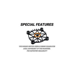 Hliníková ochranná mřížka V2 pro 40mm ventilátor včetně montážního materiálu - 2