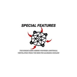 Hliníková ochranná mřížka V2 pro 40mm ventilátor včetně montážního materiálu - 3