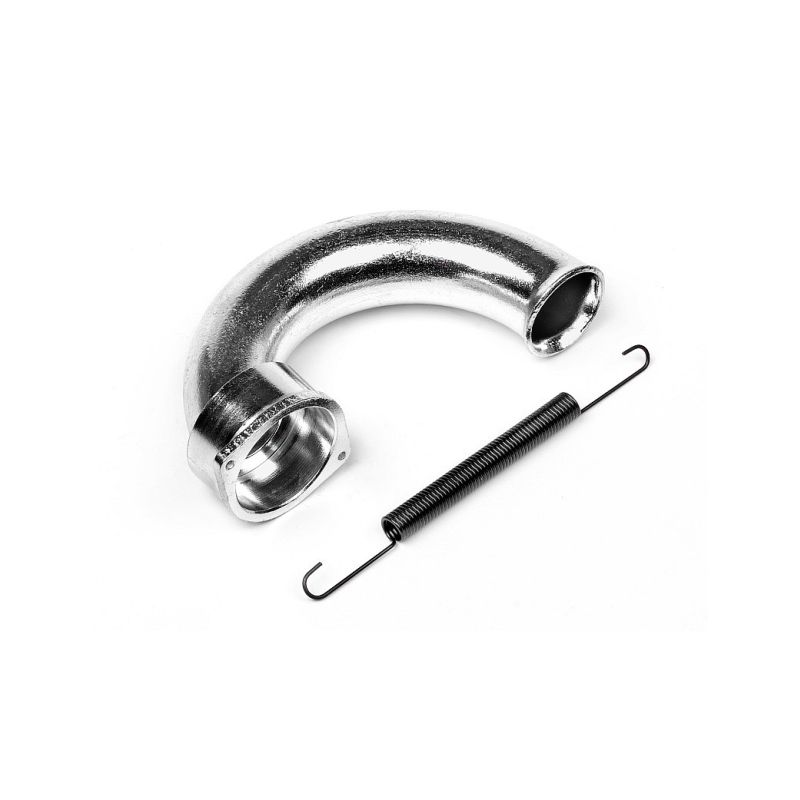 Koleno výfuku (stříbrné) - 1