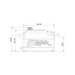 SV-0258MG HiVolt Digitální servo LOW PROFILE (8 kg-0,11s/60°) - 7