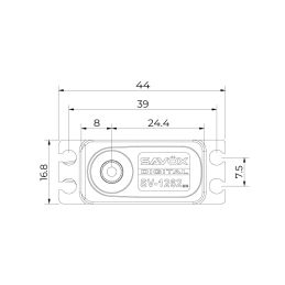 SV-1262MG HiVolt digitální servo (9kg-0,085s/60°) - 6