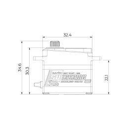 SV-1262MG HiVolt digitální servo (9kg-0,085s/60°) - 7