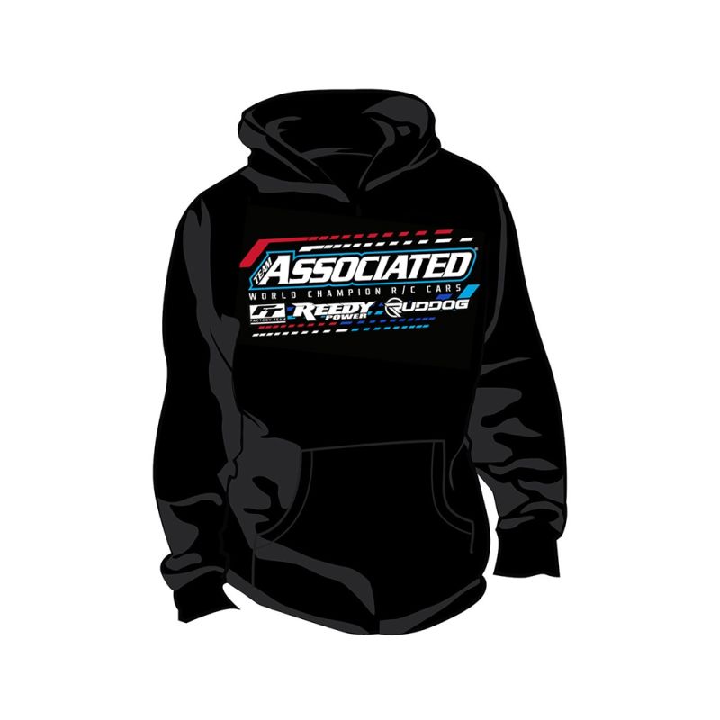 Team Associated W23 Pullover Hoodie, black, XL - 1