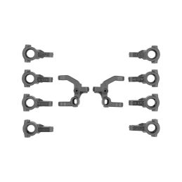 RC10B7.1 FT Set těhlic řízení a závěsů, karbon - 1