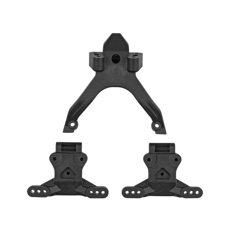 RC10B7.1 Horní deska a držák kulových čepů - 1