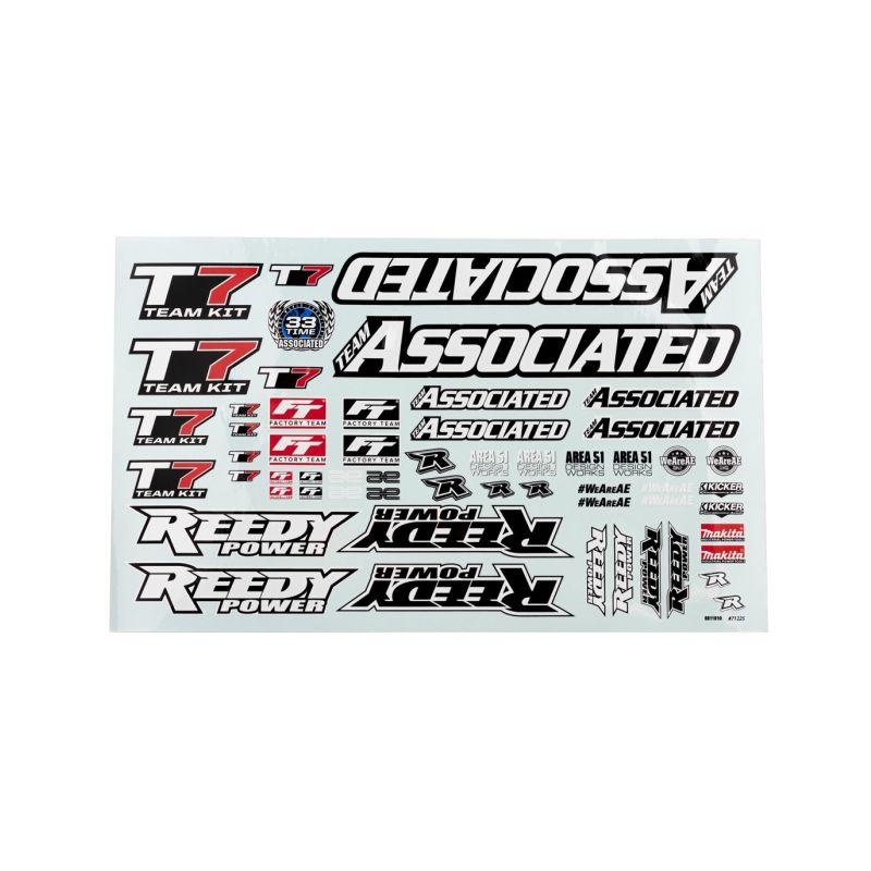 RC10T7 Arch samolepek - 1