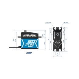GO-11T82SHV (0.043s/60°, 18kg.cm) - 2