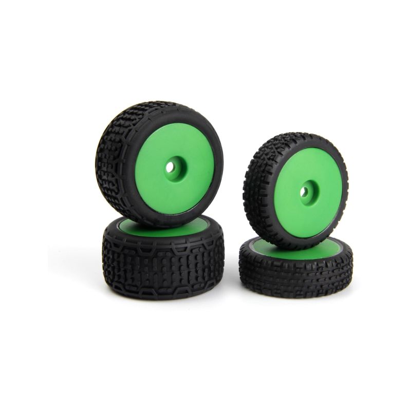 Microbe Buggy kola kompletní (zelená/přední/zadní) - 1