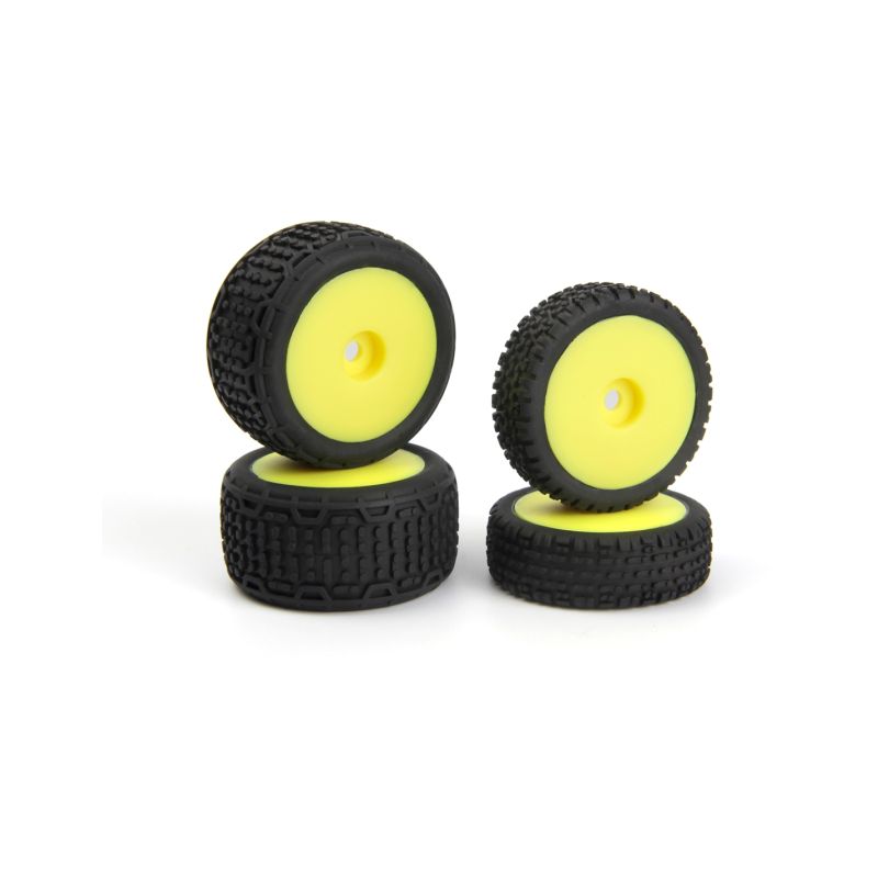 Microbe Buggy kola kompletní (žlutá/přední/zadní) - 1