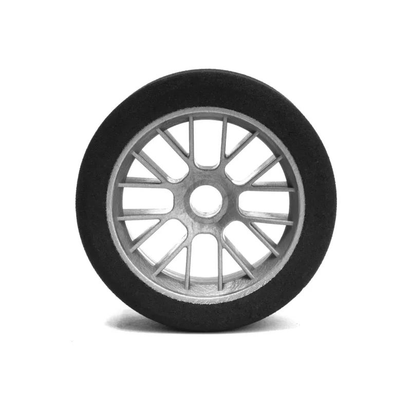 Mechové přední gumy, PAN CAR 1/10, stříbrný disk, sh 35, 2 ks. - 1