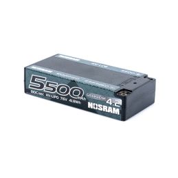 HV Ultra LCG Modified Shorty GRAPHENE-4.2 5500mAh Hardcase aku - 7.6V LiPo - 130C/65C - 1