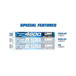 HV Hyper LCG Stock Spec GRAPHENE-4.1 4600mAh Hardcase Aku - 7.6V LiPo - 135C/65C - 3