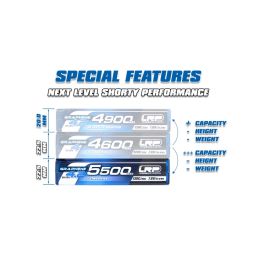 HV Ultra LCG Modified Shorty GRAPHENE-4.2 5500mAh Hardcase aku - 7.6V LiPo - 130C/65C - 3