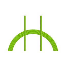 Kabel PVC 0.055mm2 10m (zelený) - 1